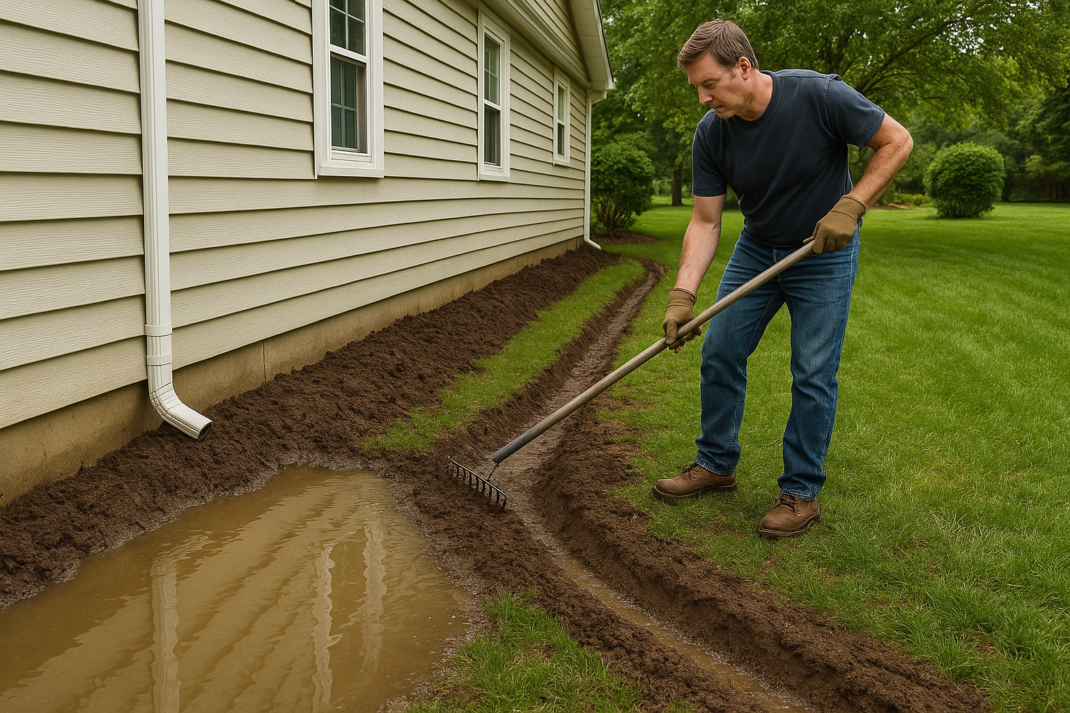 Simple Fixes to Stop Water from Pooling in Your Yard