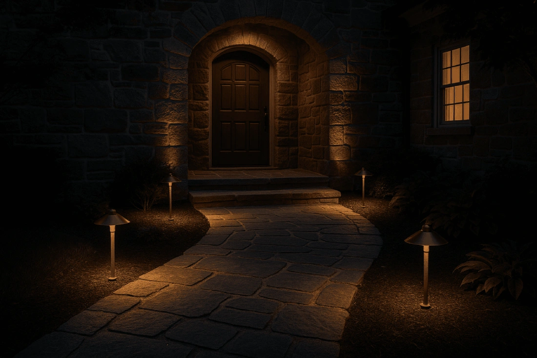 Smart Ways to Add Lighting to Your Stone Entryway in Glastonbury