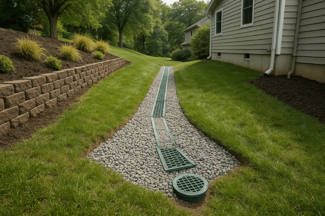 Outdoor Drainage Solutions for Sloped Properties in Glastonbury
