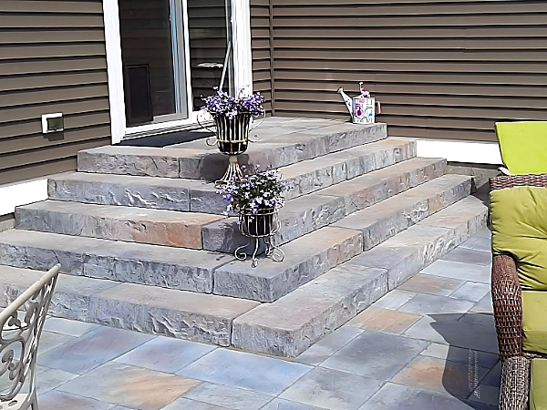 Textured Concrete Steps